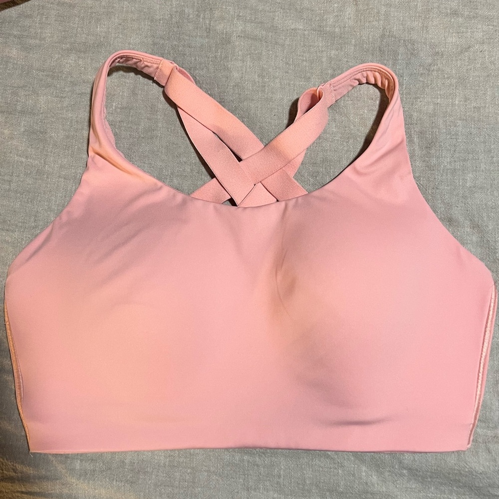 Lululemon Athletica Light Pink Cross-Back Sports Bra